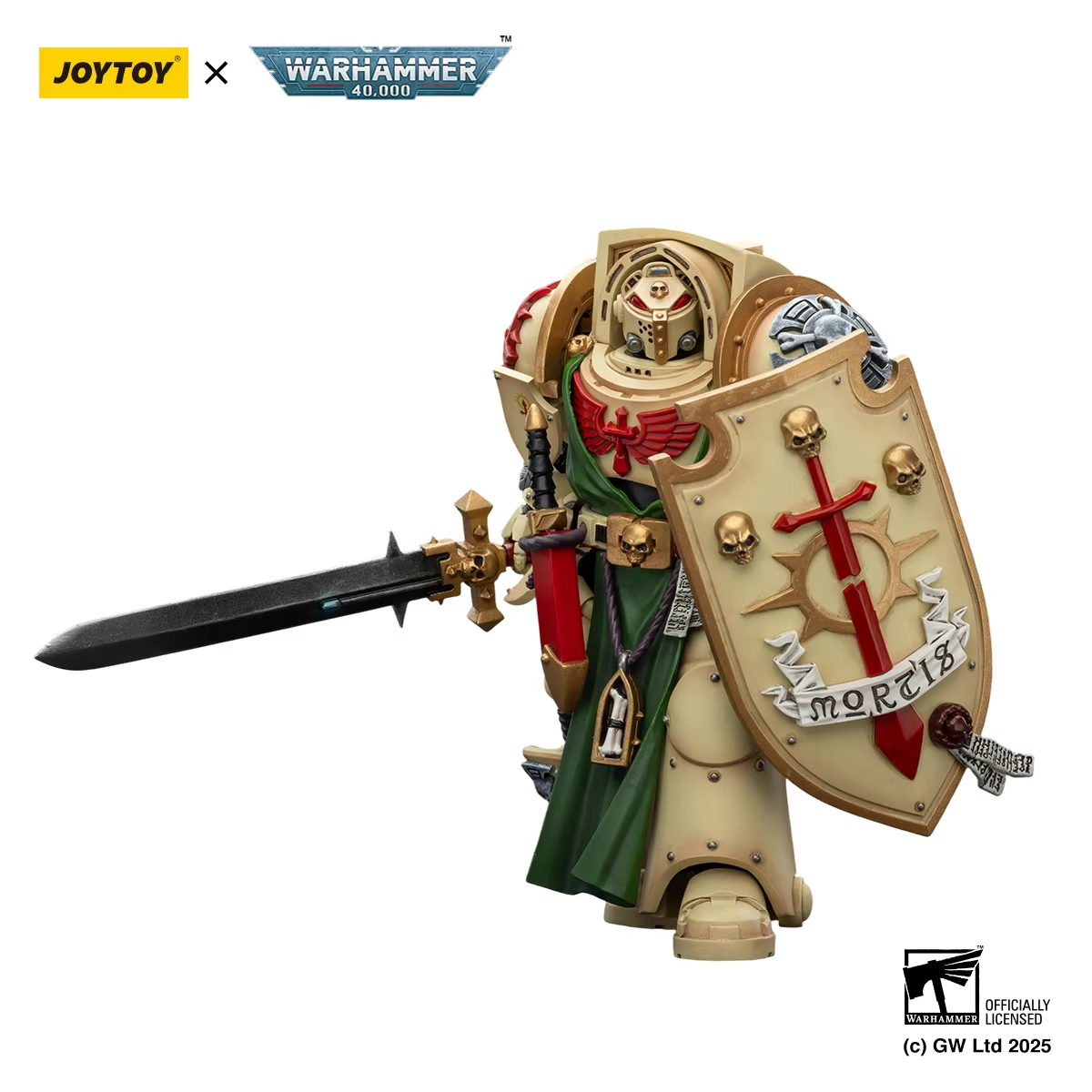 JOYTOY Warhammer 40K 1/18 Action Figure Dark Angels Deathwing Knight 3 with Power Sword & Storm Shield Collectible Model - Image 3