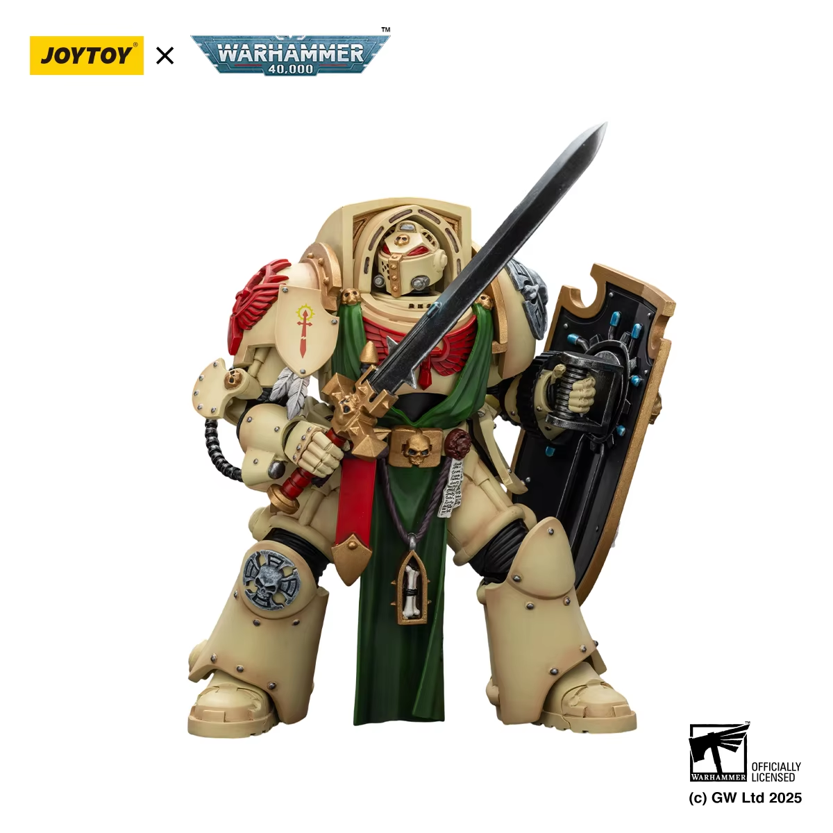 JOYTOY Warhammer 40K 1/18 Action Figure Dark Angels Deathwing Knight 3 with Power Sword & Storm Shield Collectible Model - Image 4